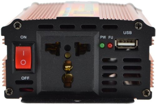 Автомобильный инвертор UKC 24V-220V 1000W авто преобразователь напряжения тока от прикуривателя и аккумулятора зарядное с защитой от перегрева 1000Вт