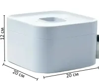 Мужской раскладной органайзер бокс Men's Storage Box 20x20x12 см для хранения мелочей в ванную, Косметическая коробка для принадлежностей Белый