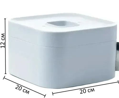 Мужской раскладной органайзер бокс Men's Storage Box 20x20x12 см для хранения мелочей в ванную, Косметическая коробка для принадлежностей Белый