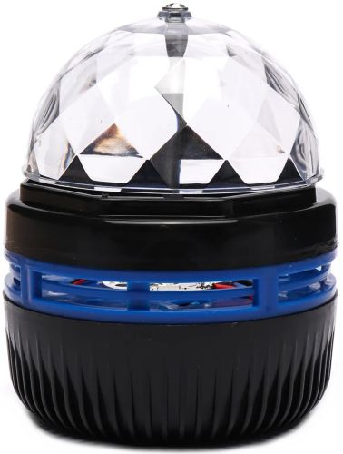 Дискошар-проектор зоряного неба Led Mini Magic Ball настільний RGB проектор, круглий світлодіодний LED світильник, 3D нічник дискошар USB Чорний