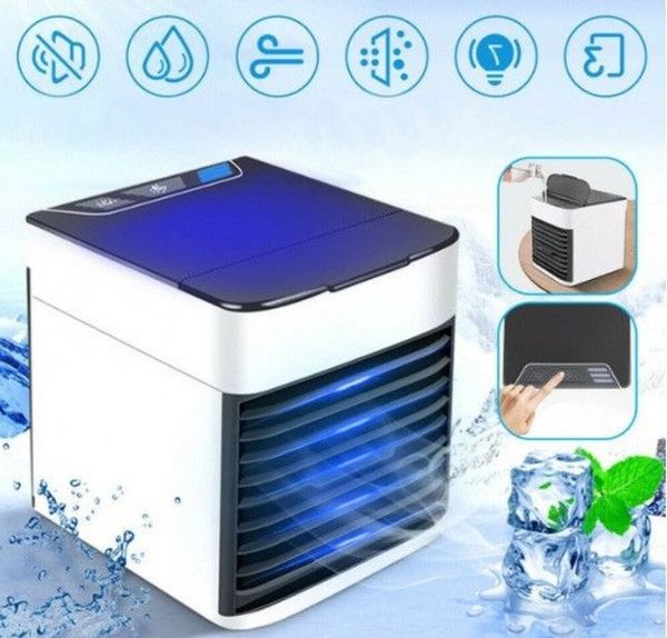 Портативний кондиціонер 4 в 1 Rovus Arctic Air Ultra з підсвічуванням 10w працює від USB Арктика Ультра
