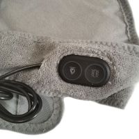 Масажер грілка для шиї з підігрівом Calm Heat massaging Neck вібромасажний зігріваючий шийний шарф бандаж для масажу, масажер-грілка від USB Сірий