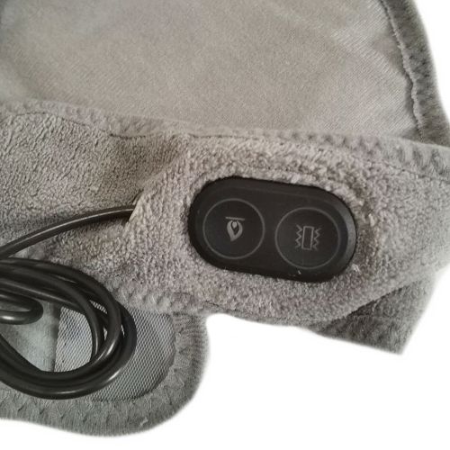 Масажер грілка для шиї з підігрівом Calm Heat massaging Neck вібромасажний зігріваючий шийний шарф бандаж для масажу, масажер-грілка від USB Сірий