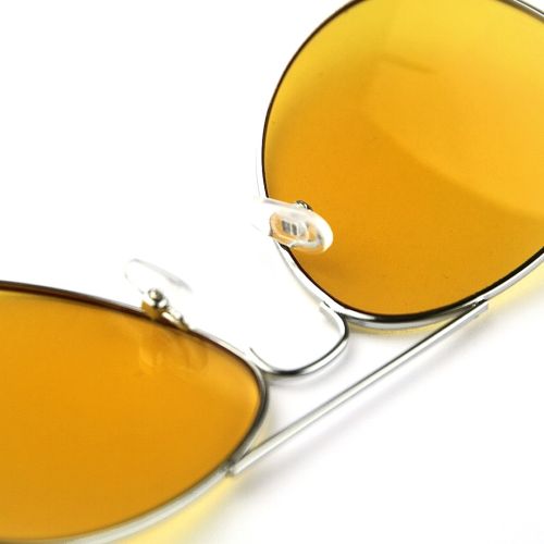 Водійські окуляри нічного бачення для водіння вночі Night View NV Glasses, Жовті поляризаційні антиблікові авіатори антифари з захистом для очей