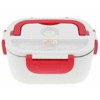 Електричний Ланч Бокс Electric lunch heater box з підігрівом від мережі 220V на 2 Відділення, харчової термо судочок контейнер для їжі