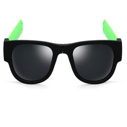 Гнучкі сонцезахисні окуляри браслет Clix Out Sunglasses для чоловіків і жінок, спортивні окуляри-браслет трансформер з гнучкими дужками, зелені