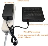 Джерело безперебійного живлення ДБЖ UPS DU-5912 для роутера і модему 5V 9V 12V бесперебойник Power Bank для камери на 6 знімних акумуляторів 18650