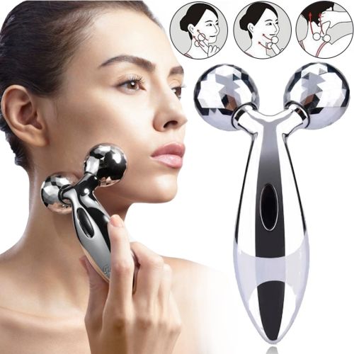 3D Роликовый массажер для тела Venko ZL-117 Anti-Cellulite антицеллюлитный ручной лифтинг для кожи лица подбородка шеи тела, водонепроницаемый прибор