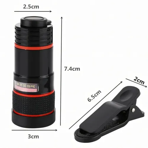 Увеличительный объектив для телефона Mobile Phone Telescope TV-8045 8х, Мобильный телескоп с 8 кратным увеличением фокусировкой картинки на прищепке