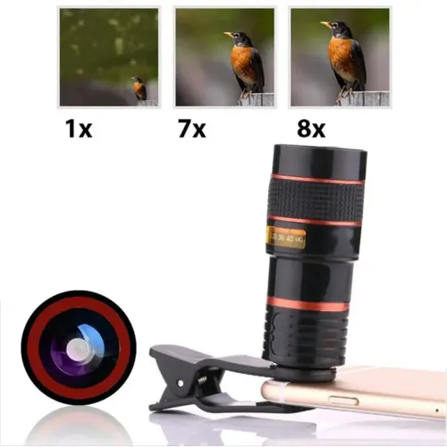 Увеличительный объектив для телефона Mobile Phone Telescope TV-8045 8х, Мобильный телескоп с 8 кратным увеличением фокусировкой картинки на прищепке