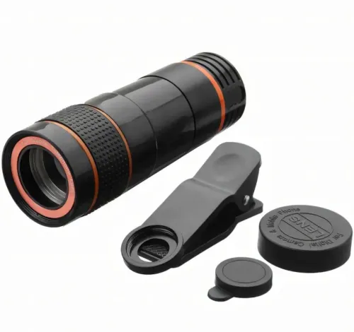 Увеличительный объектив для телефона Mobile Phone Telescope TV-8045 8х, Мобильный телескоп с 8 кратным увеличением фокусировкой картинки на прищепке