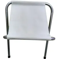 Туристический складной стул Stool Folding Table NA-16-2024 до 80 кг для кемпинга, Раскладная табуретка 30х34x35 см для рыбалки и пикника Белый
