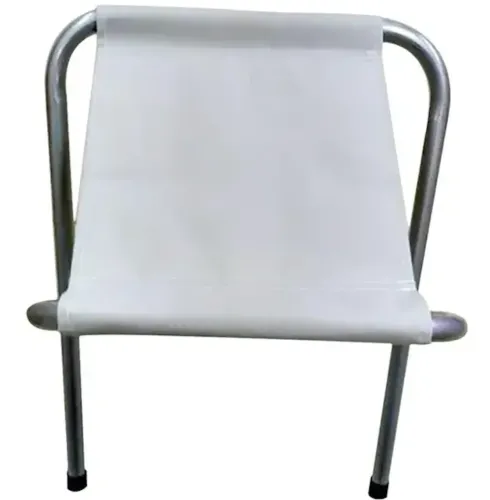 Туристический складной стул Stool Folding Table NA-16-2024 до 80 кг для кемпинга, Раскладная табуретка 30х34x35 см для рыбалки и пикника Белый