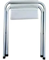 Туристический складной стул Stool Folding Table NA-16-2024 до 80 кг для кемпинга, Раскладная табуретка 30х34x35 см для рыбалки и пикника Белый