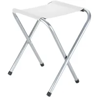 Туристический складной стул Stool Folding Table NA-16-2024 до 80 кг для кемпинга, Раскладная табуретка 30х34x35 см для рыбалки и пикника Белый