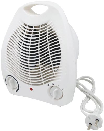 Электрический тепловентилятор Domotec MS-5901 дуйка с 3 режима терморегуляции и ручкой, напольный обогреватель для дома на 22 кв.м. 2000W Белый