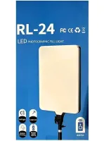 Светодиодная прямоугольная лампа Ring Light RL-24 100W LED прожектор 39x27см 3 режима свечения с пультом ДУ для студийной фото видео съемки от сети