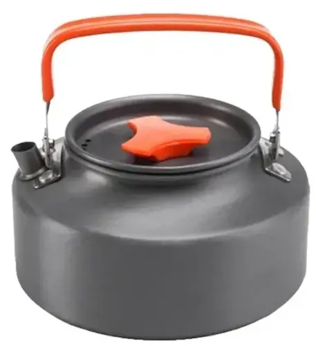 Туристичний кухонний набір посуду Camping cooking AL - 600 на 15 предметів чайник 3 каструлі сковорода і кухонне приладдя в чохлі для кемпінгу