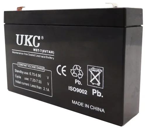 Гелевый аккумулятор Gel BATTERY UKC 6V 7A свинцово кислотная аккумуляторная батарея