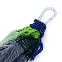Подвесной туристический нейлоновый гамак Hammock With Net Green до 200 кг с москитной сеткой для кемпинга, Походный гамак 263х135 Зеленый