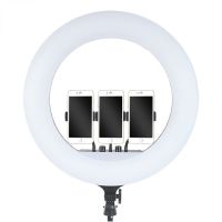 Студійна кільцева LED лампа Ring Fill Light RL - 21 60W зі штативом 54 см 21 " Професійна Світлодіодна для фото, Селфи кільце з пультом і сумкою