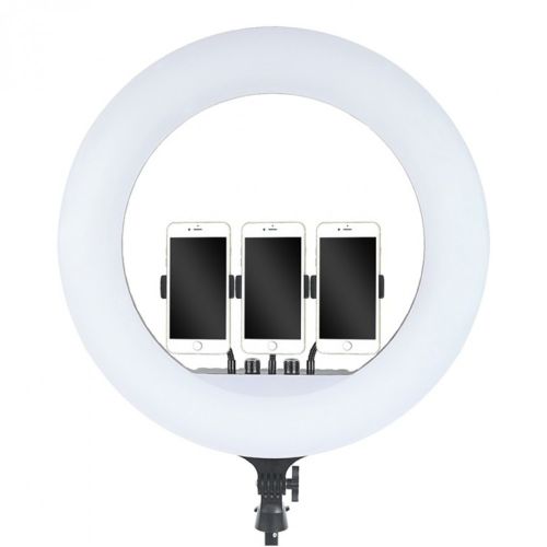 Студійна кільцева LED лампа Ring Fill Light RL - 21 60W зі штативом 54 см 21 " Професійна Світлодіодна для фото, Селфи кільце з пультом і сумкою