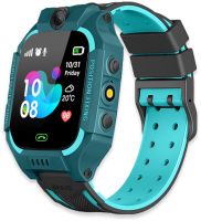 Наручні розумні дитячі смарт годинник Smart Watch X17 400 мА / год з сім-картою, GPS відеодзвінком і ліхтариком водонепроникні IP67 для дітей Зелений