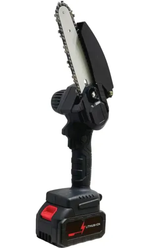 Акумуляторна ланцюгова міні пила Supretto Mini Electric Chain Saw 24V 550W для обрізки дерев і розпилу дров, міні пила, електропила на акумуляторі