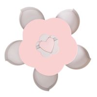 Обертається складна одноярусна цукерниця Flower Candy Box, Манежниця для цукерок і фруктів з підставкою під телефон, Тарілка для закусок 5 відсіків