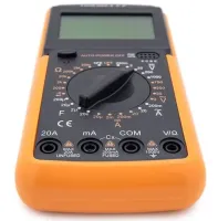 Цифровий професійний мультиметр Digital DT9205A універсальний ручний тестер сили струму, напруги і опору з дисплеєм DT-9205a Жовтий