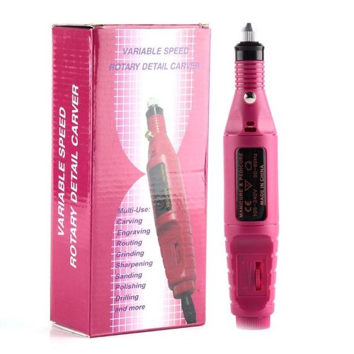 Фрезер-ручка 20000 оборотів/хв Bucos Nail Drill ZS-100 для апаратного манікюру і педикюру фрейзер для полірування 6 в 1, + набір фрез Рожевий