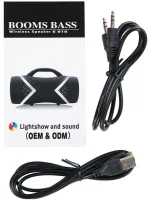 Бездротова Bluetooth колонка T & G Boom Bass E818 з ручкою, акумуляторна блютуз акустика SPS UBL з підсвічуванням 8000 mAh USB AUX для Android IOS