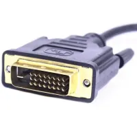 Мониторный адаптер, переходник U-993 DVI-D на VGA, Мультимедийный Конвертер для видеокарты DVI2VGA-01 на кабеле 1080P 0.13m Черный