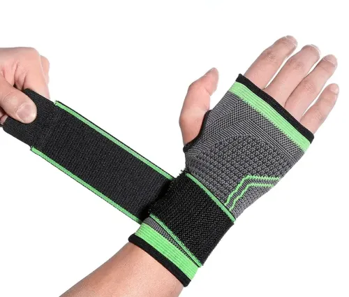 Фіксатор на кисть руки Wrist Support Sibote 9136, Бандаж на зап'ясті від травм і розтягувань, еластичний бинт лангетка для рук з фіксуючим ременем