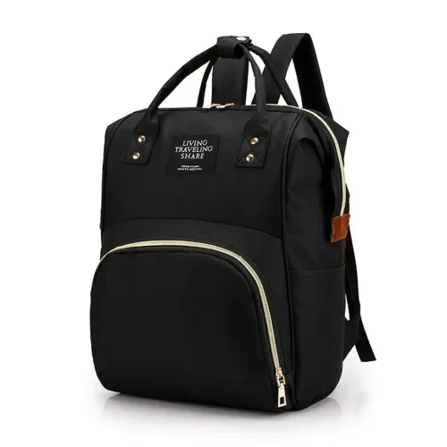 Сумка органайзер для мами LeQueen Mummy Bag для коляски, рюкзак для мам водостійкий з термокишенями для пляшечок Living Traveling Shar
