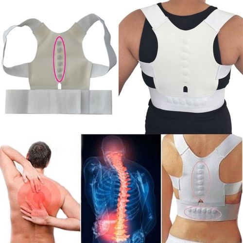 Магнітний фіксуючий коректор правильної постави Emson Power Magnetic Posture 3-Pack NY-27, ортопедичний корсет павук для вирівнювання спини і плечей