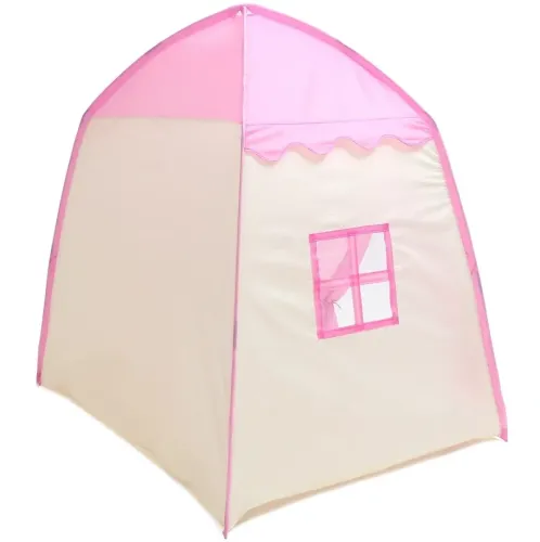Дитячий ігровий намет у вигляді будиночка Garden Play Tent 130х130х100 см з вікнами для дому та вулиці, ігровий намет для дітей з сумкою Рожевий