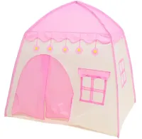Дитячий ігровий намет у вигляді будиночка Garden Play Tent 130х130х100 см з вікнами для дому та вулиці, ігровий намет для дітей з сумкою Рожевий