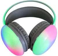 Накладні бездротові навушники Bluetooth Welike WK-30 з RGB підсвічуванням Повнорозмірні блютуз стереонавушники з портом AUX для комп'ютера і ноутбука