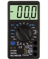 Універсальний цифровий мультиметр Digital DT700B зі звуком, звуковий тестер для контролю постійного і змінного напруги з щупами Чорний