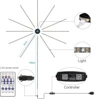 Настінний Світлодіодний світильник феєрверк 28key Kit BT APP LED LIGHT SF-9 з пультом розумна Bluetooth стрічка RGB Smart Firework управління музикою