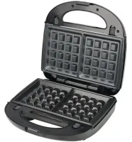 Електрична сэндвичница, бутербродниця Sandwich Maker Opera OP-909 2500W з 6 знімними формами гриль, вафельниця, Горішниця з антипригарним покриттям