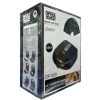 Електрична сэндвичница, бутербродниця Sandwich Maker Opera OP-909 2500W з 6 знімними формами гриль, вафельниця, Горішниця з антипригарним покриттям