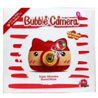 Дитячий генератор мильних бульбашок Свинка Bubble Camera HJ-458 у вигляді фотоапарата, іграшка фотоапарат для пускання мильних бульбашок на батарейках