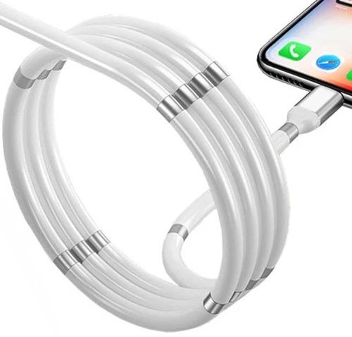 Магнітний зарядний кабель MagLink 7612 usb Micro-USB 1 метр для зарядки телефону, вічний шнур зарядка SuperCalla Cable 100 см з магнітними вставками