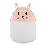Настольный ультразвуковой увлажнитель воздуха ночник кролик Humidifier Rabbit ВА-12, Портативный USB Арома-диффузор с подсветкой, Ночник-увлажнитель
