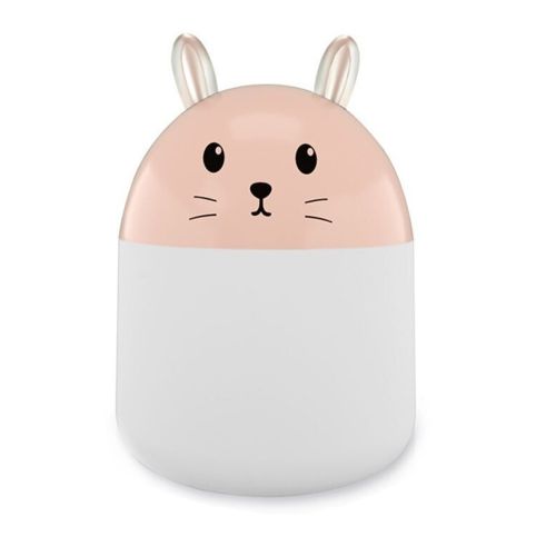 Настольный ультразвуковой увлажнитель воздуха ночник кролик Humidifier Rabbit ВА-12, Портативный USB Арома-диффузор с подсветкой, Ночник-увлажнитель