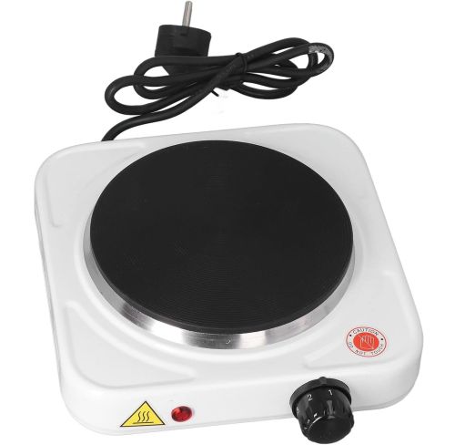 Настільна електрична плита Hot Plate JX - 1010a на 1 конфорку, одноконфорочная дискова електроплита 1000w з термостатом на 5 положень Біла
