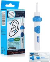 Вакуумний пилосос для чищення вух з-ears Painless Cordless Electric DEOcross I-ears Ухочистка для видалення вушної сірки на батарейці з футляром