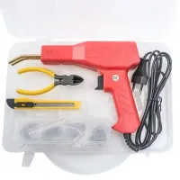 Електричний паяльник степлер Plastic Welding Gun H50 для пластику зі скобами різних видів, пістолет для пайки пластмаси і бамперів від мережі 220V